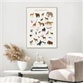 Picture of Animal Alphabet _GroupedProduct_Rectangle_Portrait_Canvas_Framed_
