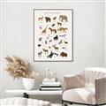 Picture of Animal Alphabet _GroupedProduct_Rectangle_Portrait_Canvas_Framed_