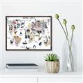 Picture of Animal World      _GroupedProduct_Rectangle_Landscape_Canvas_Framed_