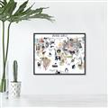 Picture of Animal World      _GroupedProduct_Rectangle_Landscape_Canvas_Framed_