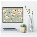 Picture of Animal Map _GroupedProduct_Rectangle_Landscape_Canvas_Framed_