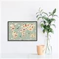 Picture of Animal Map _GroupedProduct_Rectangle_Landscape_Canvas_Framed_