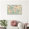 Picture of Animal Map _GroupedProduct_Rectangle_Landscape_Unframed_Print_Only_