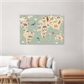 Picture of Animal Map _GroupedProduct_Rectangle_Landscape_Unframed_Print_Only_