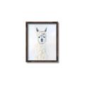 Picture of White Llama _GroupedProduct_Rectangle_Portrait_Canvas_Framed_