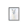 Picture of White Llama _GroupedProduct_Rectangle_Portrait_Canvas_Framed_