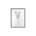 Picture of White Llama _GroupedProduct_Rectangle_Portrait_Canvas_Framed_
