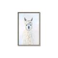Picture of White Llama _GroupedProduct_Rectangle_Portrait_Canvas_Framed_