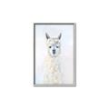 Picture of White Llama _GroupedProduct_Rectangle_Portrait_Canvas_Framed_