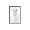 Picture of White Llama _GroupedProduct_Rectangle_Portrait_Canvas_Framed_