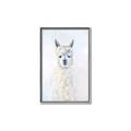 Picture of White Llama _GroupedProduct_Rectangle_Portrait_Canvas_Framed_
