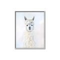 Picture of White Llama _GroupedProduct_Rectangle_Portrait_Canvas_Framed_