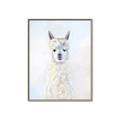 Picture of White Llama _GroupedProduct_Rectangle_Portrait_Canvas_Framed_