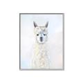 Picture of White Llama _GroupedProduct_Rectangle_Portrait_Canvas_Framed_