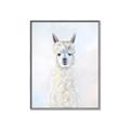 Picture of White Llama _GroupedProduct_Rectangle_Portrait_Canvas_Framed_