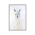 Picture of White Llama _GroupedProduct_Rectangle_Portrait_Canvas_Framed_