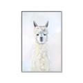 Picture of White Llama _GroupedProduct_Rectangle_Portrait_Canvas_Framed_
