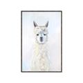 Picture of White Llama _GroupedProduct_Rectangle_Portrait_Canvas_Framed_