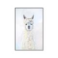 Picture of White Llama _GroupedProduct_Rectangle_Portrait_Canvas_Framed_