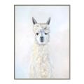 Picture of White Llama _GroupedProduct_Rectangle_Portrait_Canvas_Framed_