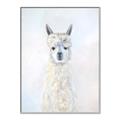 Picture of White Llama _GroupedProduct_Rectangle_Portrait_Canvas_Framed_