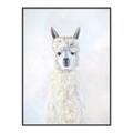 Picture of White Llama _GroupedProduct_Rectangle_Portrait_Canvas_Framed_