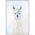 Picture of White Llama _GroupedProduct_Rectangle_Portrait_Canvas_Framed_