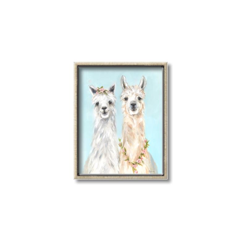Picture of Friendly Llamas  _GroupedProduct_Rectangle_Portrait_Canvas_Framed_
