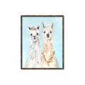 Picture of Friendly Llamas  _GroupedProduct_Rectangle_Portrait_Canvas_Framed_