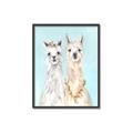 Picture of Friendly Llamas  _GroupedProduct_Rectangle_Portrait_Canvas_Framed_