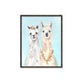 Picture of Friendly Llamas  _GroupedProduct_Rectangle_Portrait_Canvas_Framed_