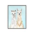 Picture of Friendly Llamas  _GroupedProduct_Rectangle_Portrait_Canvas_Framed_