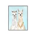 Picture of Friendly Llamas  _GroupedProduct_Rectangle_Portrait_Canvas_Framed_