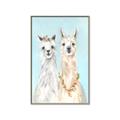 Picture of Friendly Llamas  _GroupedProduct_Rectangle_Portrait_Canvas_Framed_