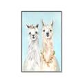 Picture of Friendly Llamas  _GroupedProduct_Rectangle_Portrait_Canvas_Framed_