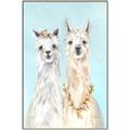 Picture of Friendly Llamas  _GroupedProduct_Rectangle_Portrait_Canvas_Framed_