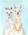 Picture of Friendly Llamas  _GroupedProduct_Rectangle_Portrait_Unframed_Print_Only_