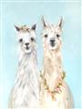 Picture of Friendly Llamas  _GroupedProduct_Rectangle_Portrait_Unframed_Print_Only_