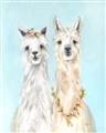 Picture of Friendly Llamas  _GroupedProduct_Rectangle_Portrait_Unframed_Print_Only_
