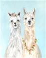 Picture of Friendly Llamas  _GroupedProduct_Rectangle_Portrait_Unframed_Print_Only_