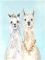Picture of Friendly Llamas  _GroupedProduct_Rectangle_Portrait_Unframed_Print_Only_