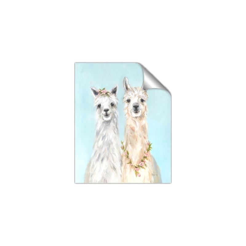 Picture of Friendly Llamas  _GroupedProduct_Rectangle_Portrait_Unframed_Print_Only_