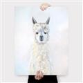 Picture of White Llama _GroupedProduct_Rectangle_Portrait_Canvas_