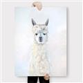 Picture of White Llama _GroupedProduct_Rectangle_Portrait_Canvas_