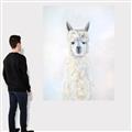 Picture of White Llama _GroupedProduct_Rectangle_Portrait_Canvas_
