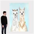 Picture of Friendly Llamas  _GroupedProduct_Rectangle_Portrait_Canvas_