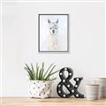 Picture of White Llama _GroupedProduct_Rectangle_Portrait_Canvas_Framed_