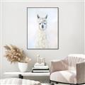 Picture of White Llama _GroupedProduct_Rectangle_Portrait_Canvas_Framed_