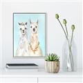 Picture of Friendly Llamas  _GroupedProduct_Rectangle_Portrait_Canvas_Framed_