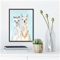Picture of Friendly Llamas  _GroupedProduct_Rectangle_Portrait_Canvas_Framed_